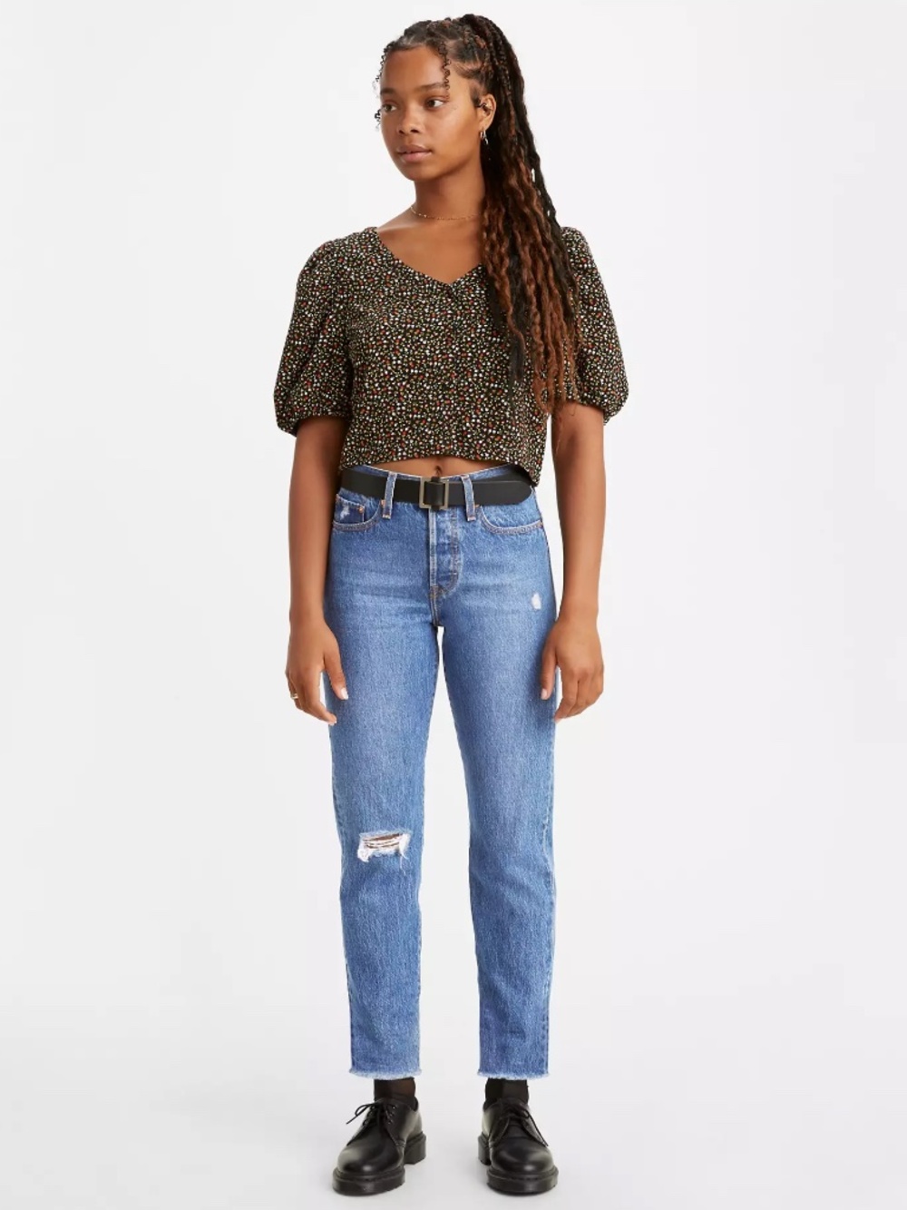 Levi's Wedgie Icon Fit Ankle Jeans in Athens High-Rise Jeans Size 26 NWT